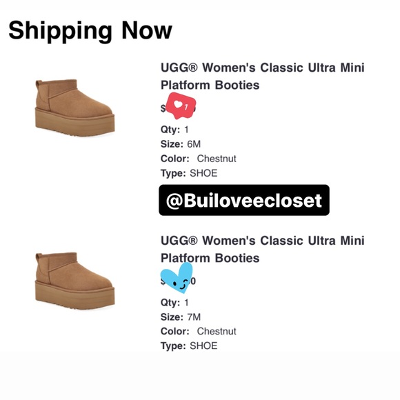 🤎BNIB CLASSIC ULTRA MINI PLATFORM BOOT CHESTNUT-WMS 7 🤎 - Picture 3 of 10